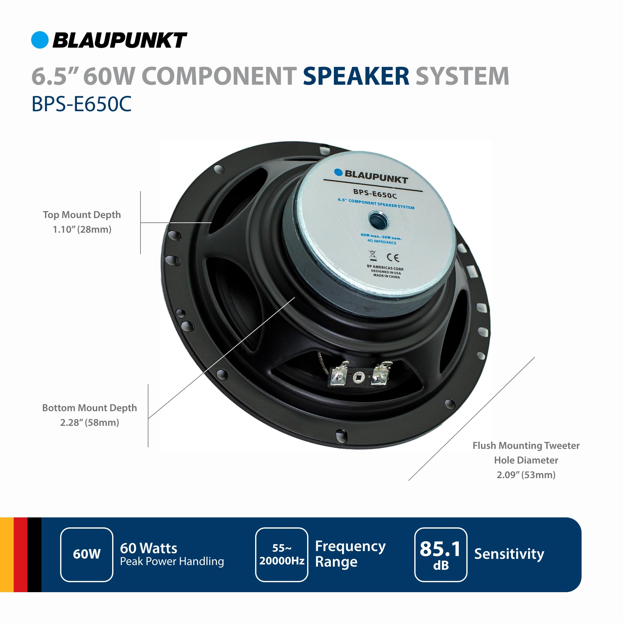 BLAUPUNKT BPS-E650C 6.5