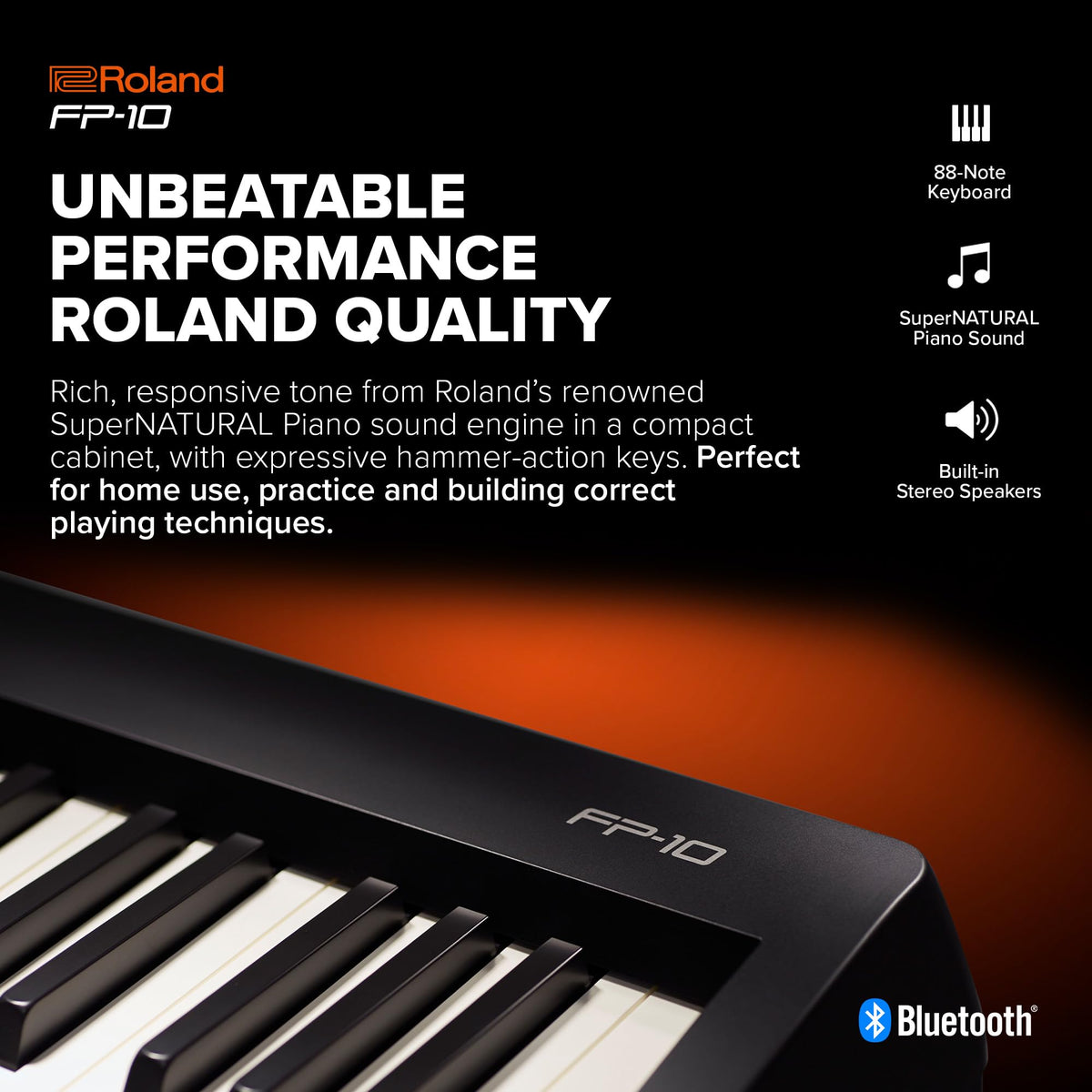 Roland FP-10-BK 88-Key Digital Piano