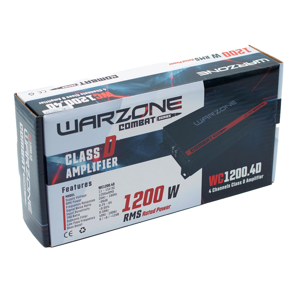 WARZONE WC1200.4D 4-Channel Class D Car Amplifier
