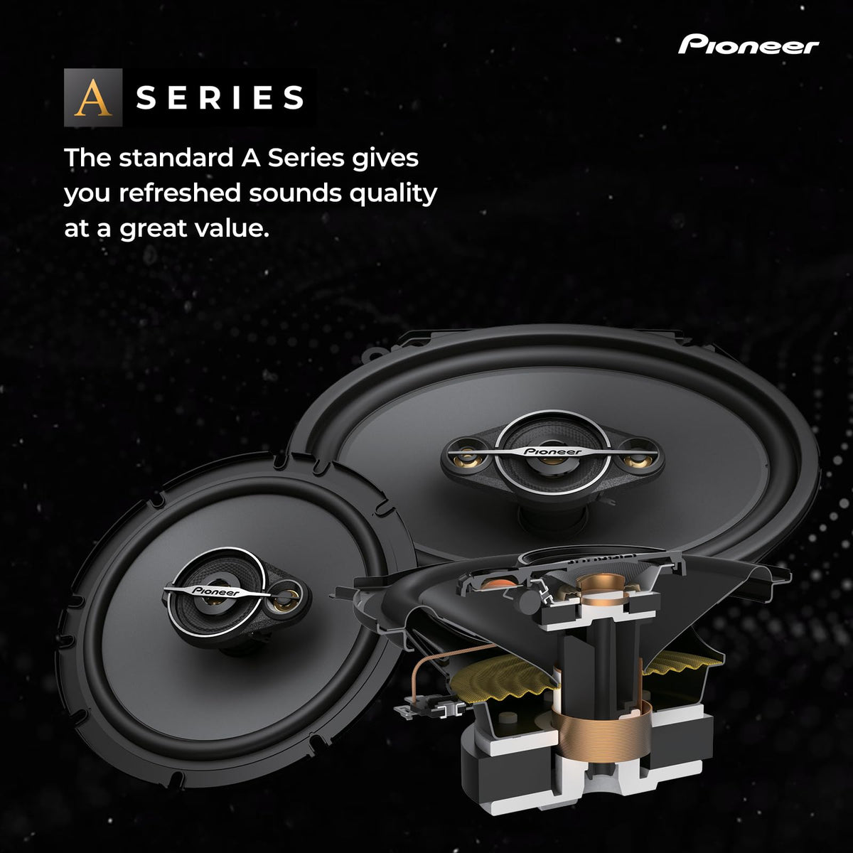 Pioneer TS-A6881F 6" x 8" 4-Way Coaxial Speakers