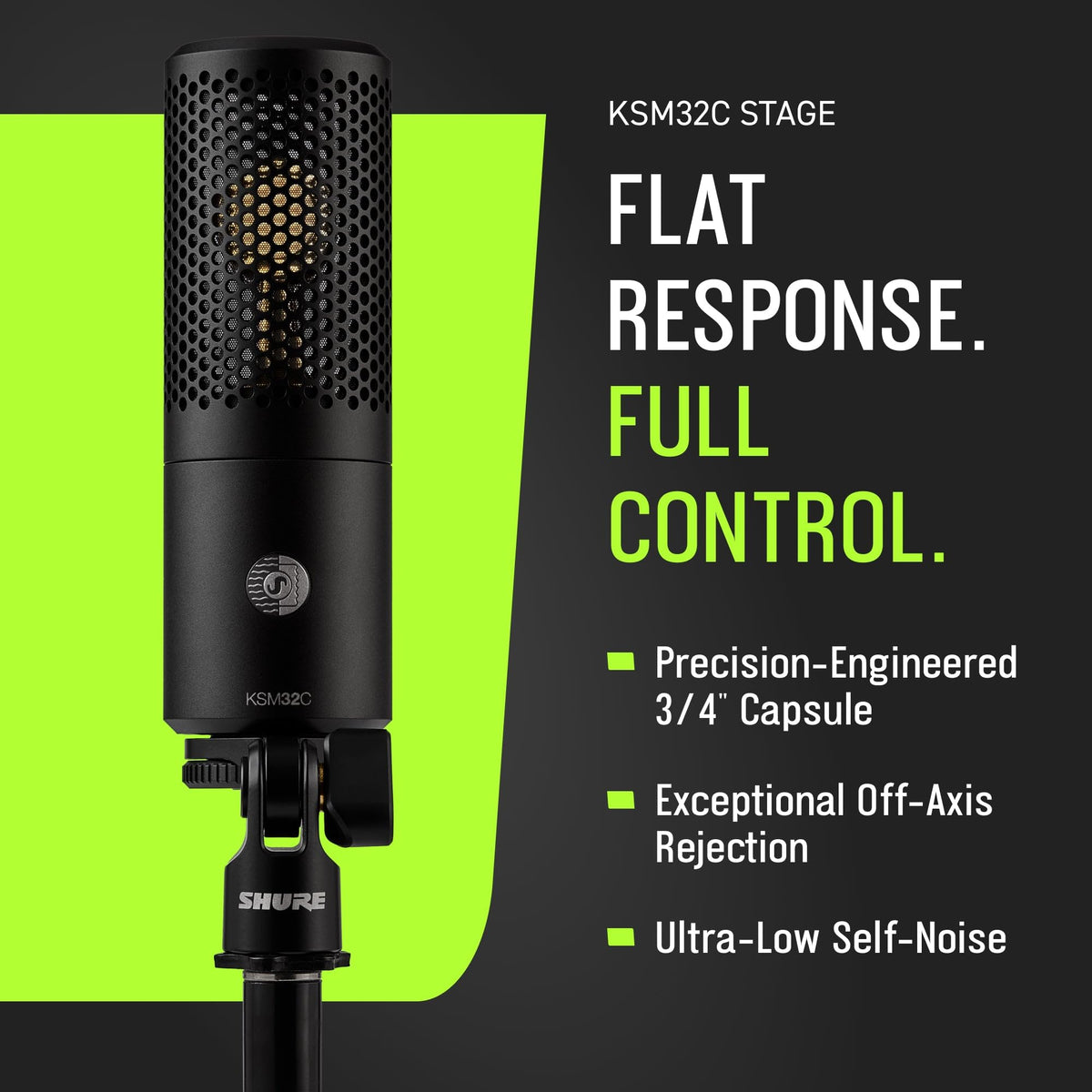 Shure KSM32C/HM ¾" Cardioid Condenser Microphone