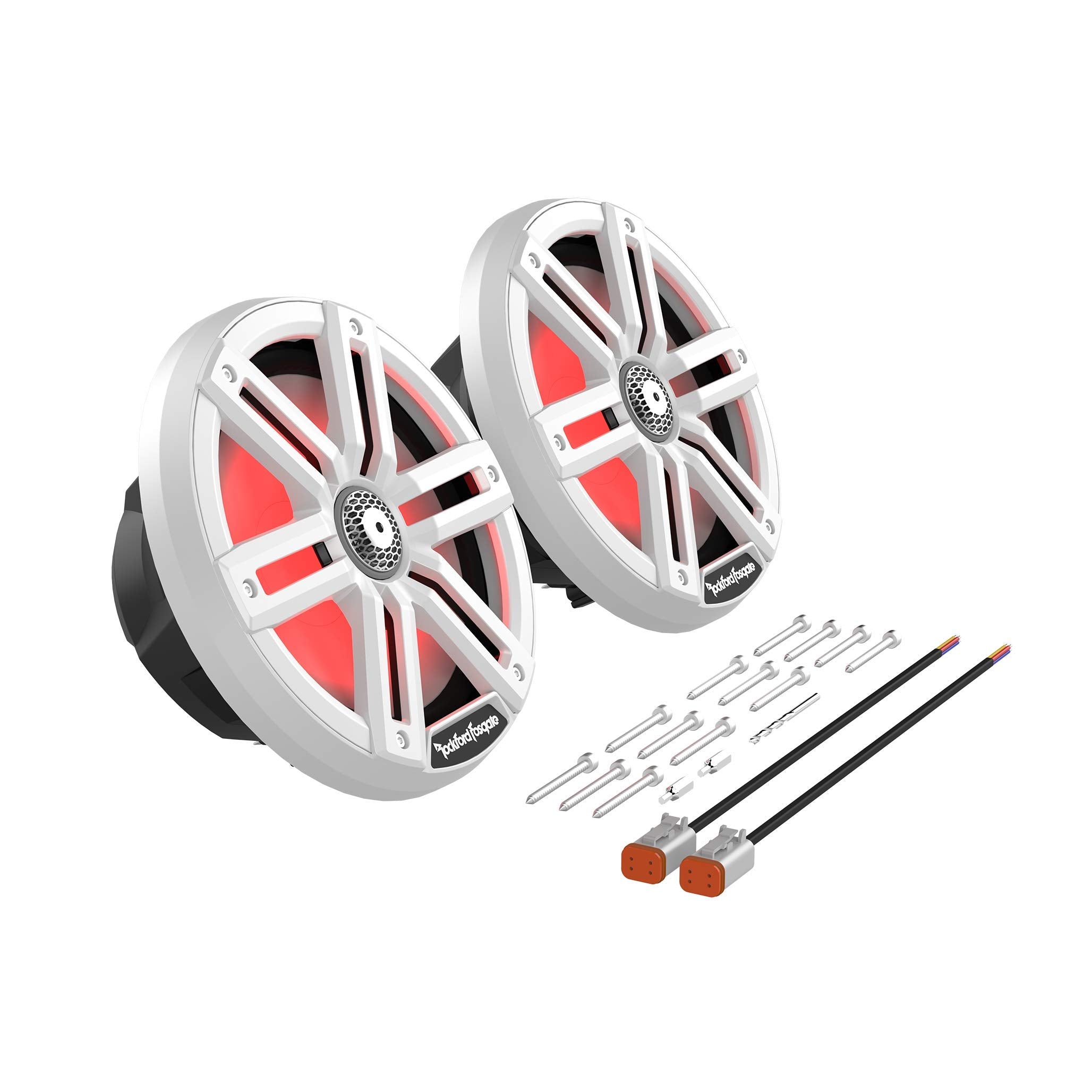 Rockford Fosgate M2-8 Color Optix 8” 2-Way Coaxial Multicolor LED Ligh ...