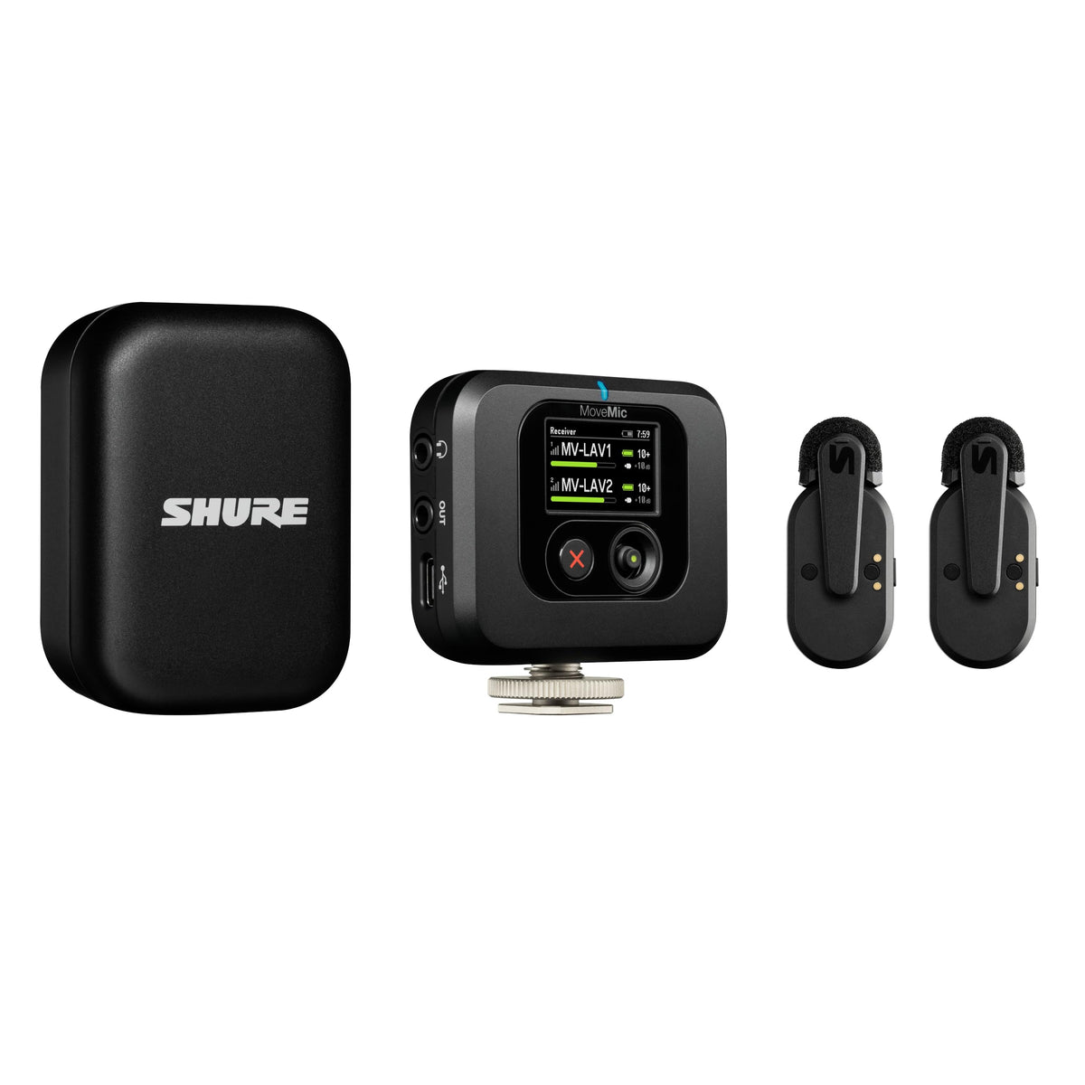 Shure MV-TWO-KIT-Z7 MoveMic Two Wireless Lavalier Kit