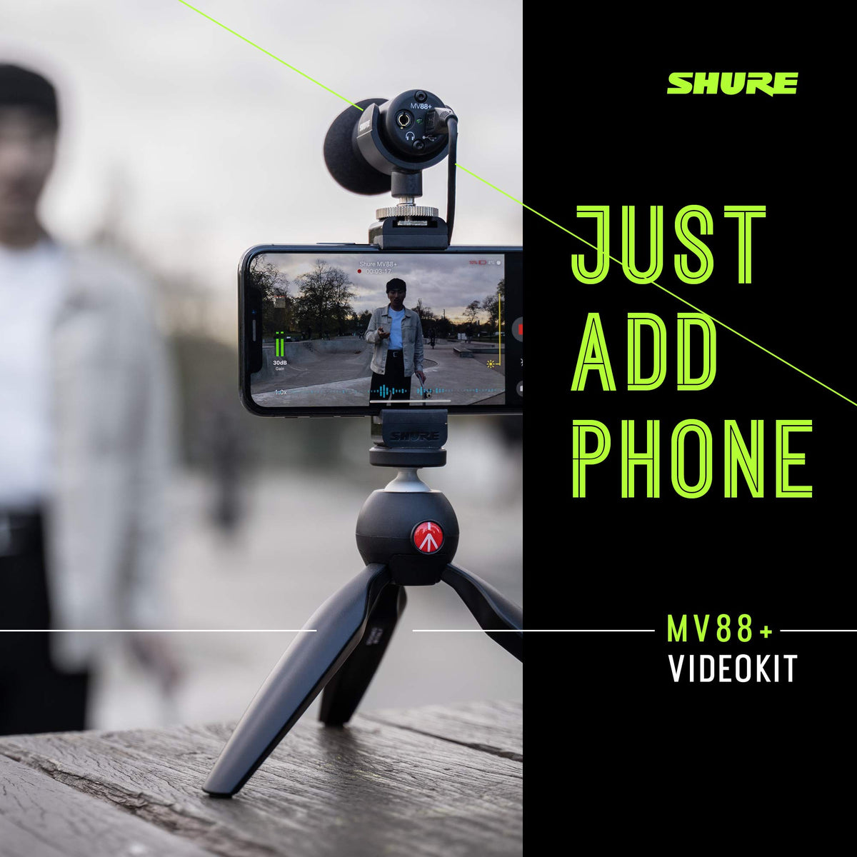 Shure MV88+DIG-VIDKIT Digital Stereo Microphone Video Kit