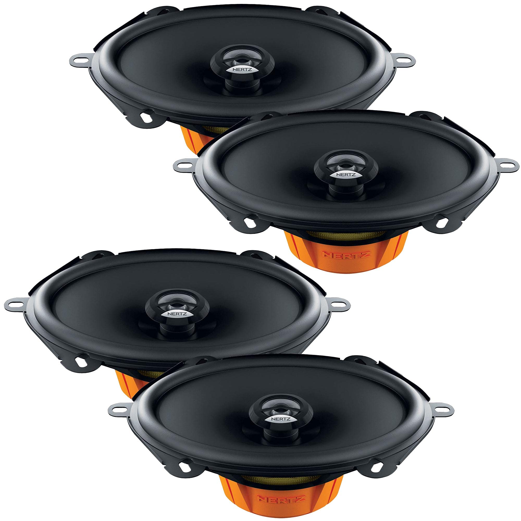 HERTZ Two Pairs of DCX-570.3 Dieci Series 5X7/6X8 Coaxial Speakers