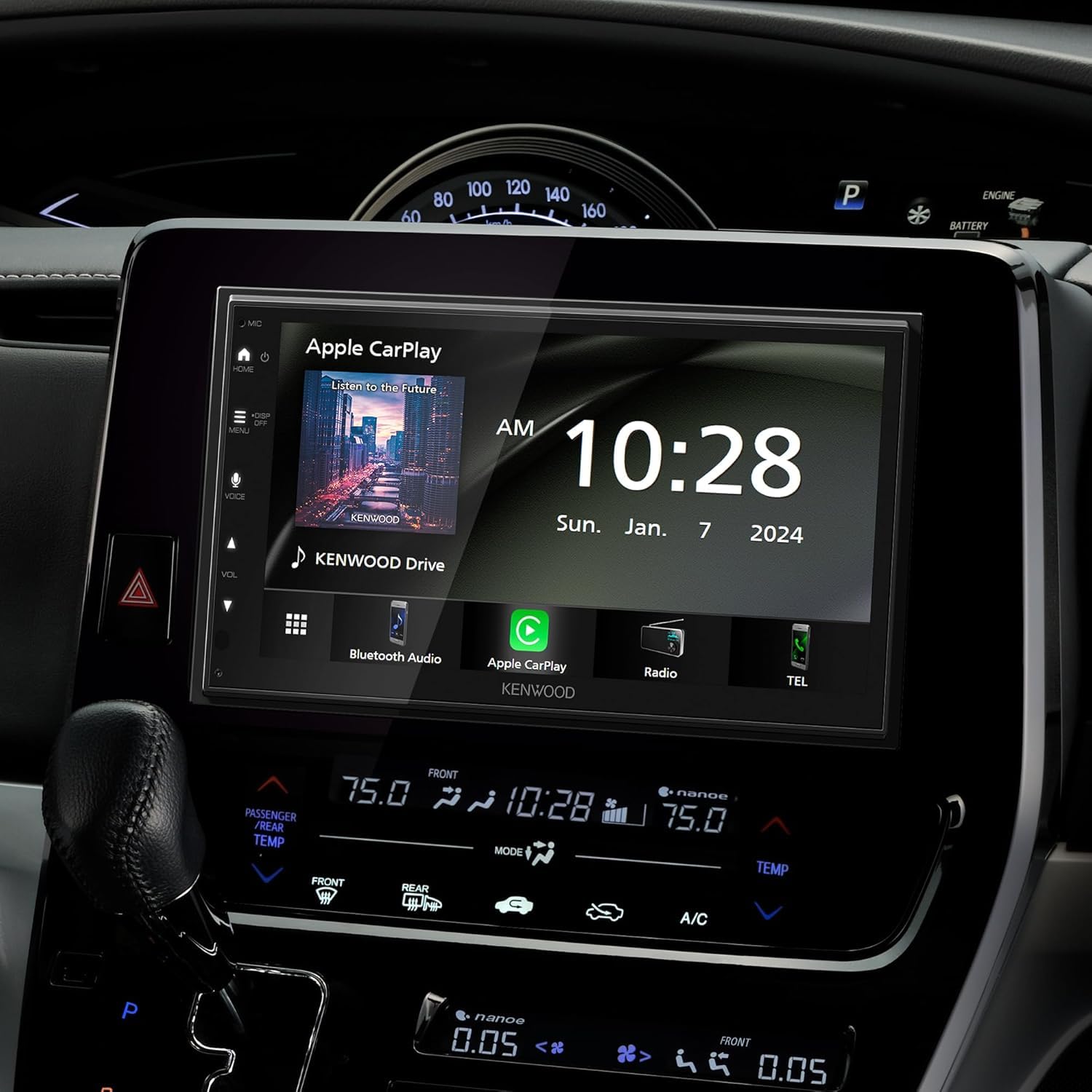 KENWOOD DMX4710S Digital Car Stereo (50W x 6-Ch), Apple CarPlay & Android Auto Compatible, Bluetooth-Enabled Head Unit with 6.8