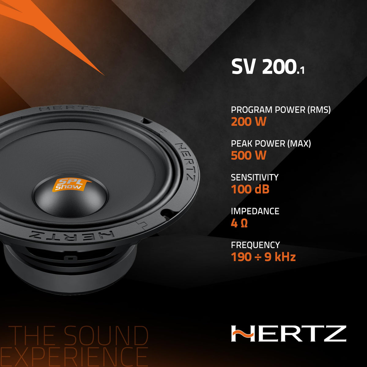 Hertz SV200-1 8" 4-Ohm SPL Midrange Speakers