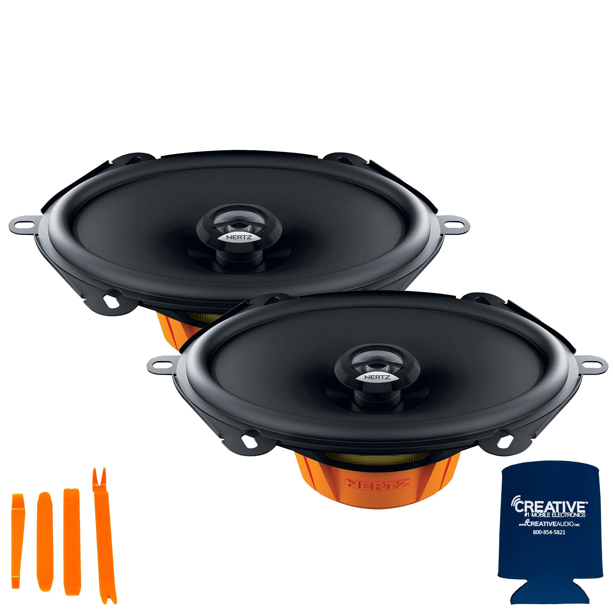 HERTZ Two Pairs of DCX-570.3 Dieci Series 5X7/6X8 Coaxial Speakers