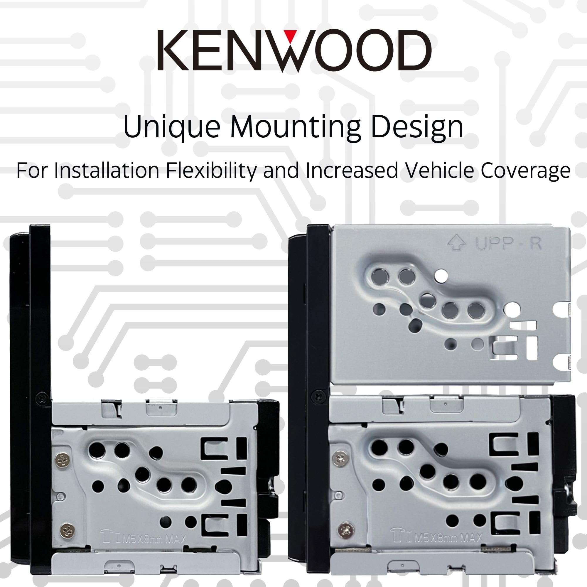 KENWOOD DMX4710S Digital Car Stereo (50W x 6-Ch), Apple CarPlay & Android Auto Compatible, Bluetooth-Enabled Head Unit with 6.8