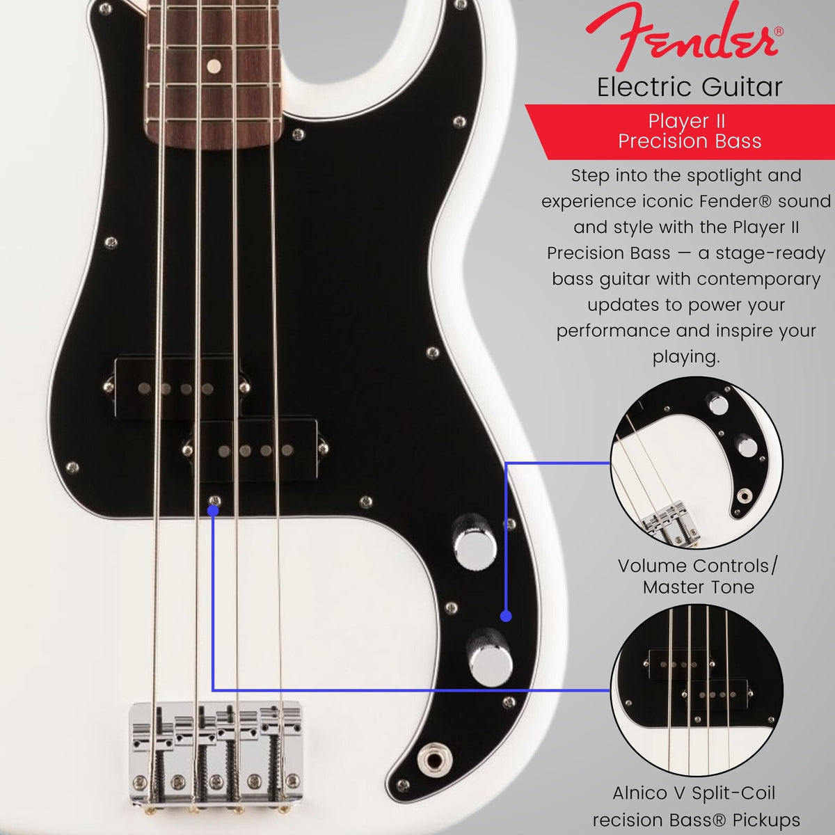 Fender 0140470515 Player II Precision Bass Guitar