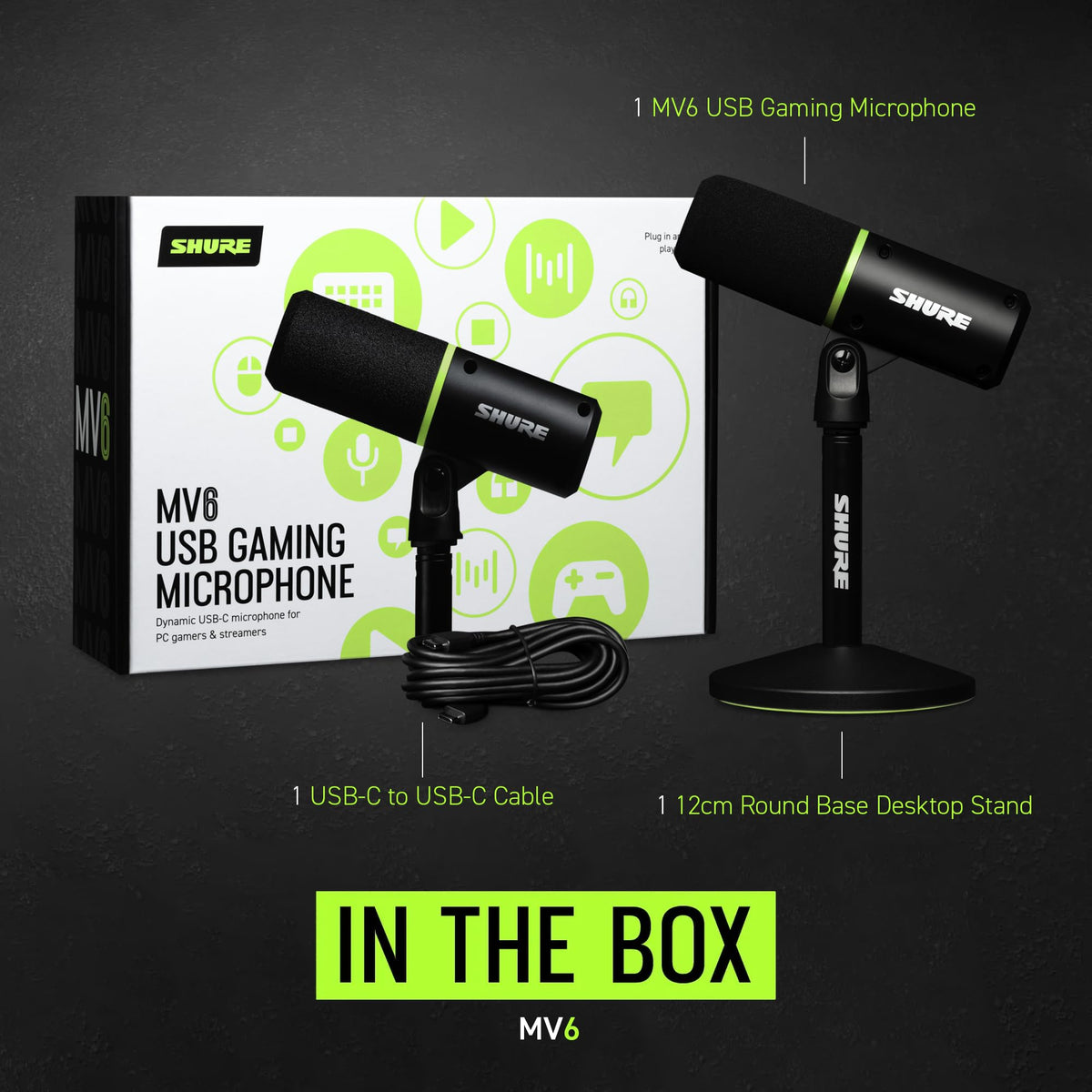 Shure MV6 USB Gaming Microphone