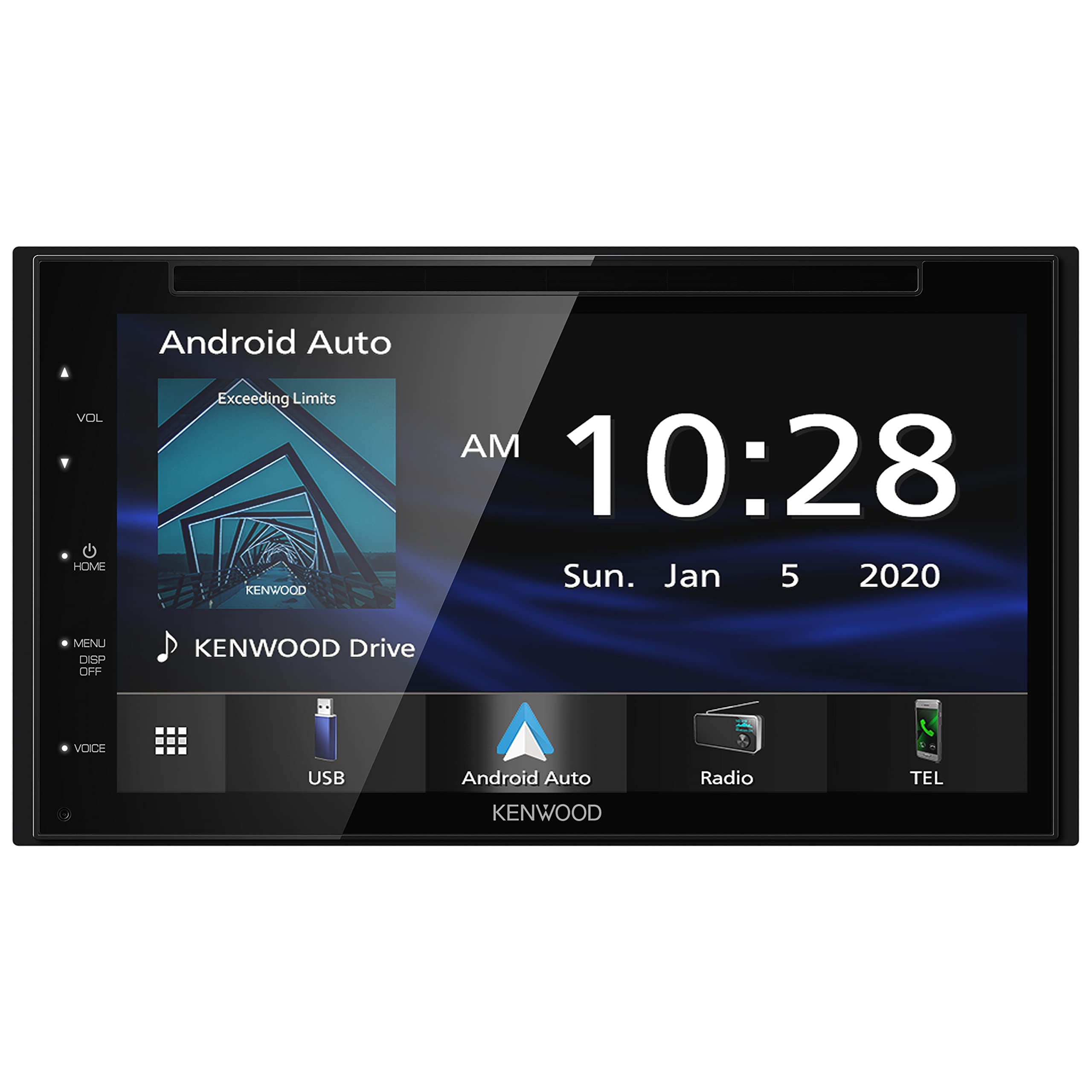 KENWOOD DDX5707S Double Din DVD Car Stereo with Apple Carplay and Android Auto, 6.8 Inch Touchscreen, Bluetooth, Backup Camera Input, Subwoofer Out