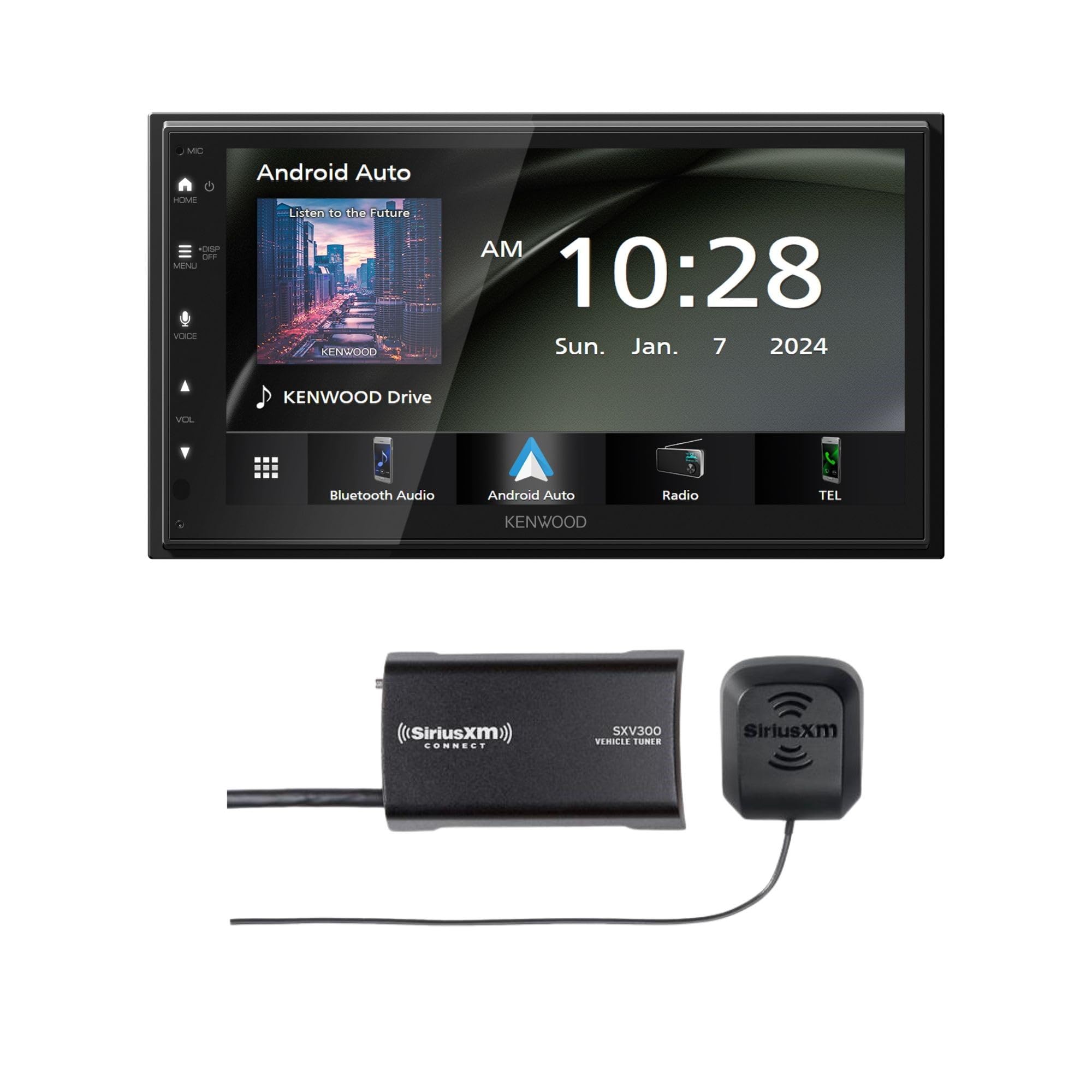 KENWOOD DMX4710S Digital Car Stereo (50W x 6-Ch), Apple CarPlay & Android Auto Compatible, Bluetooth-Enabled Head Unit with 6.8
