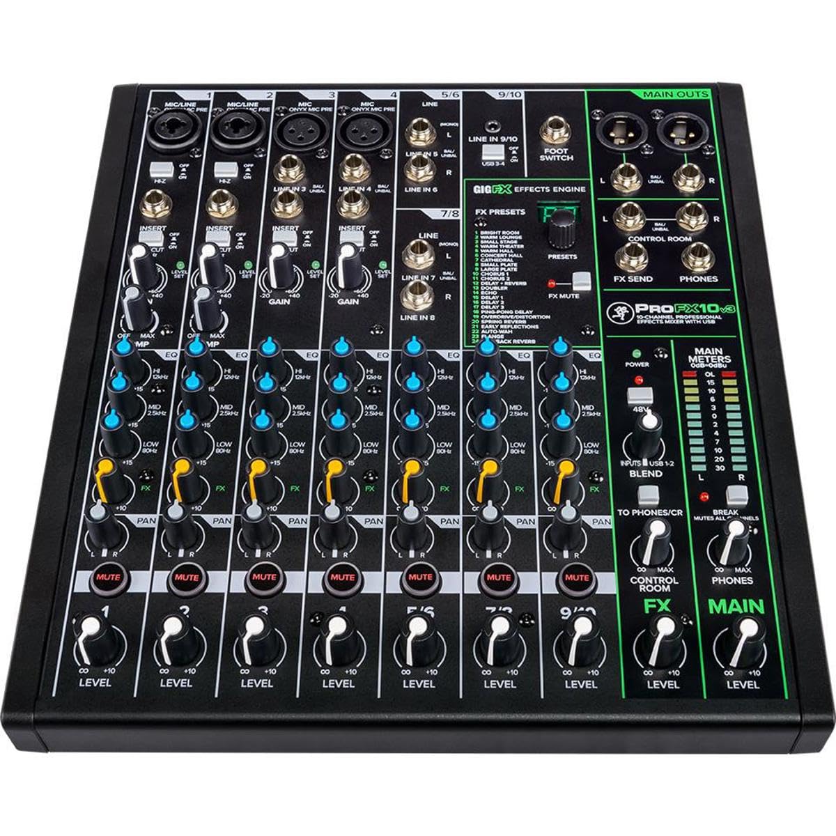 Mackie PROFX10V3 10-Channel Analog USB Mixer