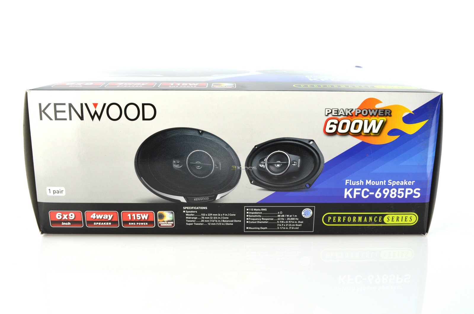 Kenwood KFC-6985PS 6 x 9 Inches Performance Series 4-Way Coaxial Speakers, Set of 2