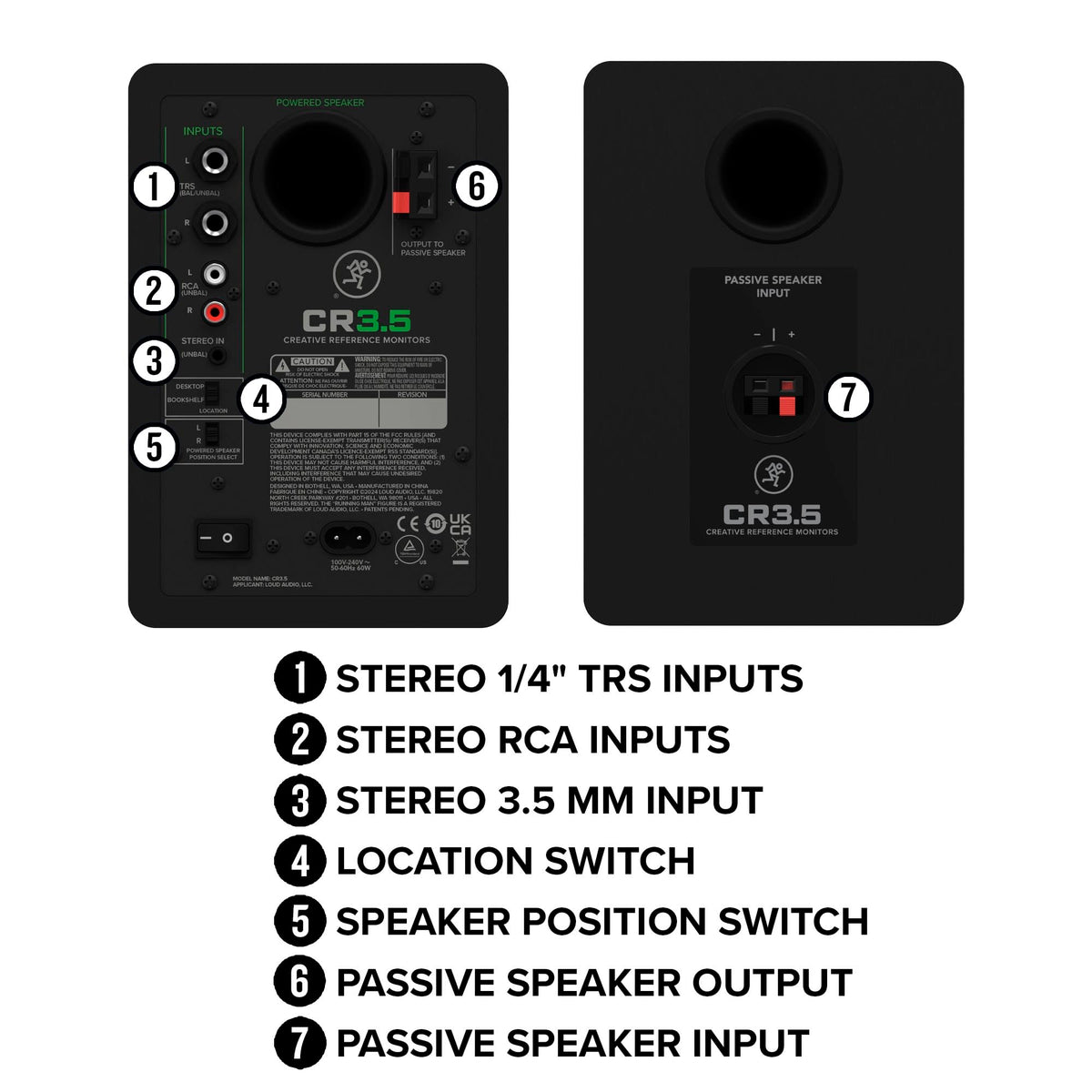 Mackie CR5BT 5.25" Powered Studio Monitor Pair