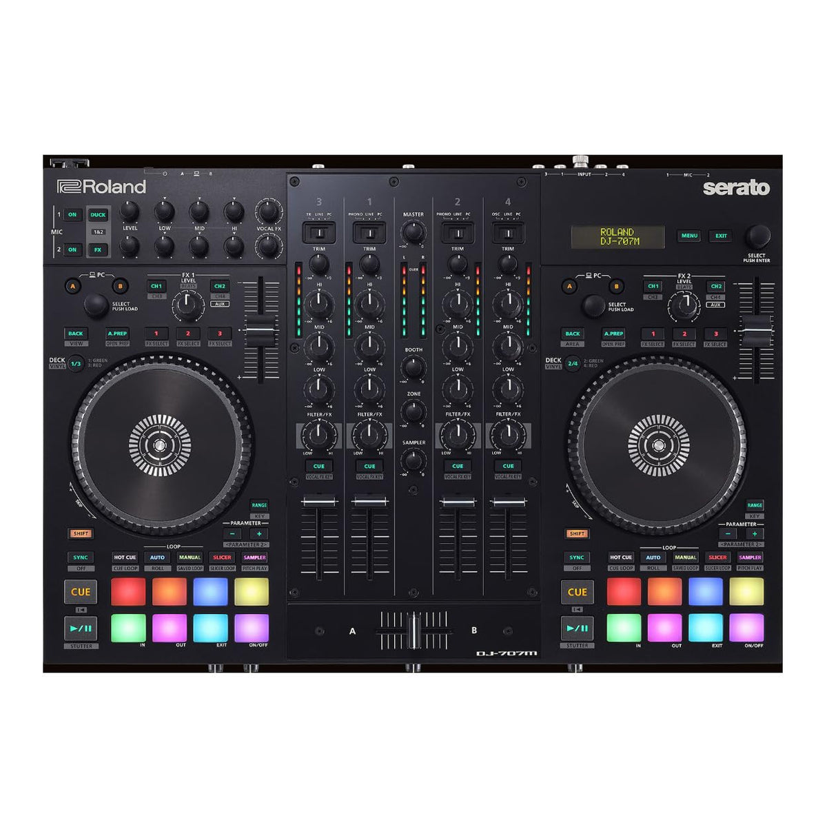 Roland DJ-707M Four-Channel DJ Controller