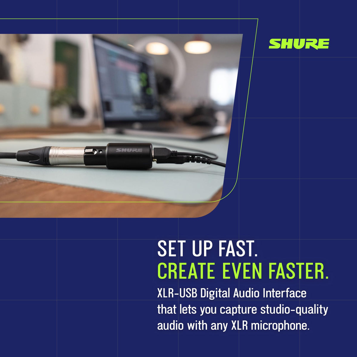 Shure MVX2UG2 XLR-to-USB-C Digital Audio Interface