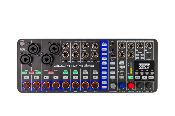 Zoom LiveTrak L6max 12-Channel Digital Mixer/Recorder