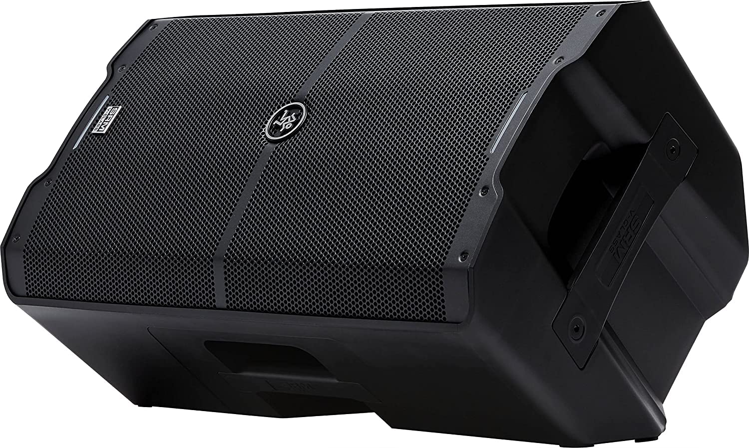 Mackie 2X SRM V-Class Series, 15-Inch 2000W High-Performance Loudspeaker, Powered-Black (SRM210 V-Class) (Pair) with EMB Speaker Stand, EMB Cable and EMB Wireless Microphone Bundle