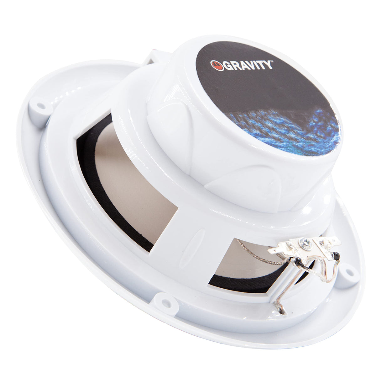 Gravity MG680-LW 6.5" 2-Way Marine Speakers with Blue LEDs