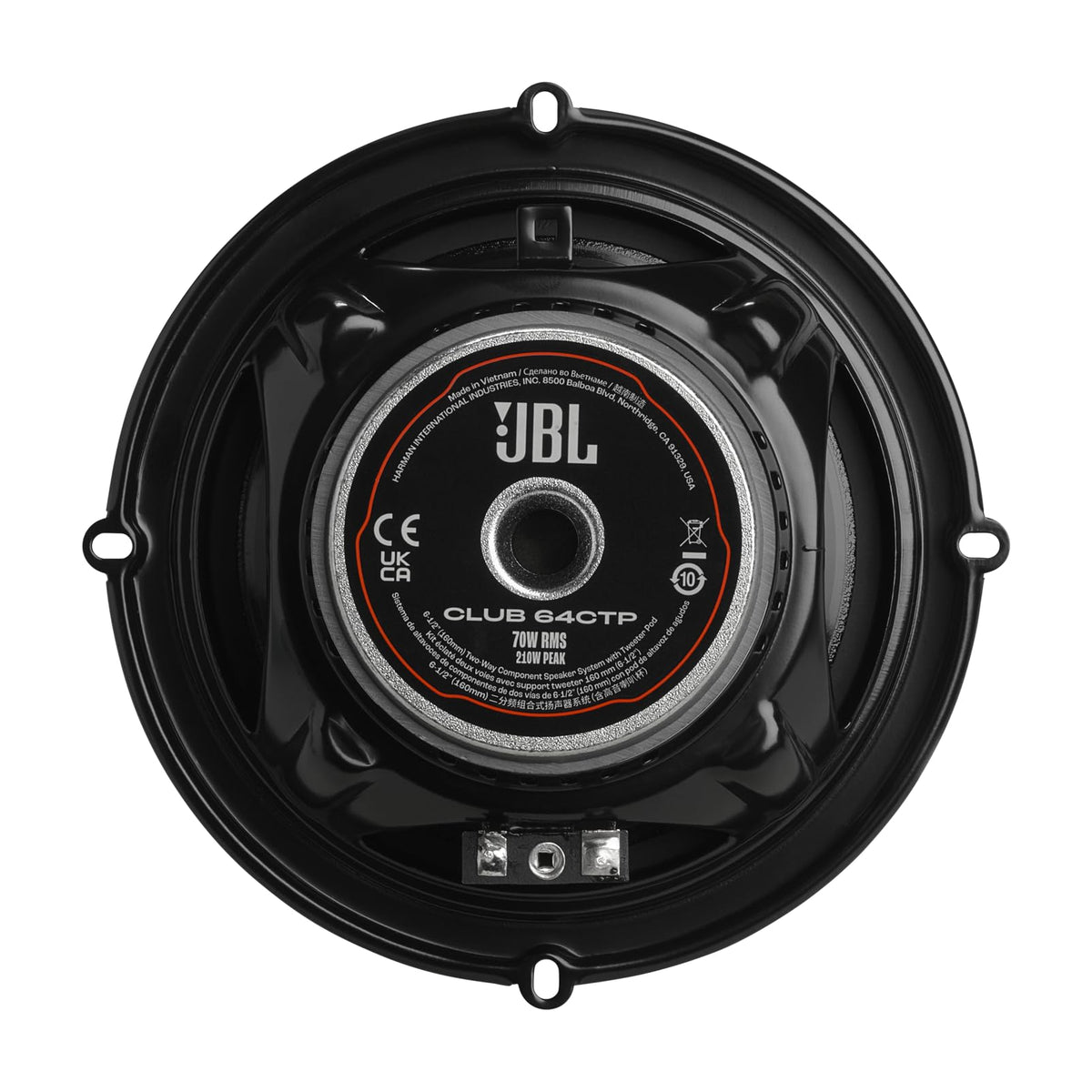 JBL Club 64CTP 6.5" Component Speakers With Tweeter Pods