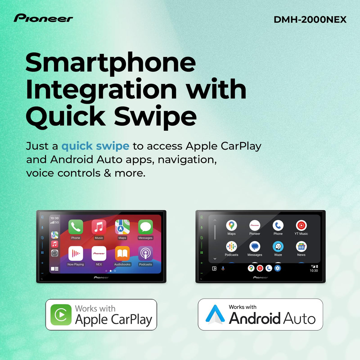Pioneer DMH-2000NEX 6.8" Double DIN Digital Media Receiver