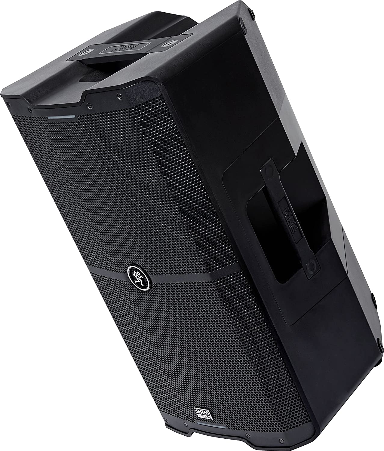 Mackie 2X SRM V-Class Series, 15-Inch 2000W High-Performance Loudspeaker, Powered-Black (SRM210 V-Class) (Pair) with EMB Speaker Stand, EMB Cable and EMB Wireless Microphone Bundle