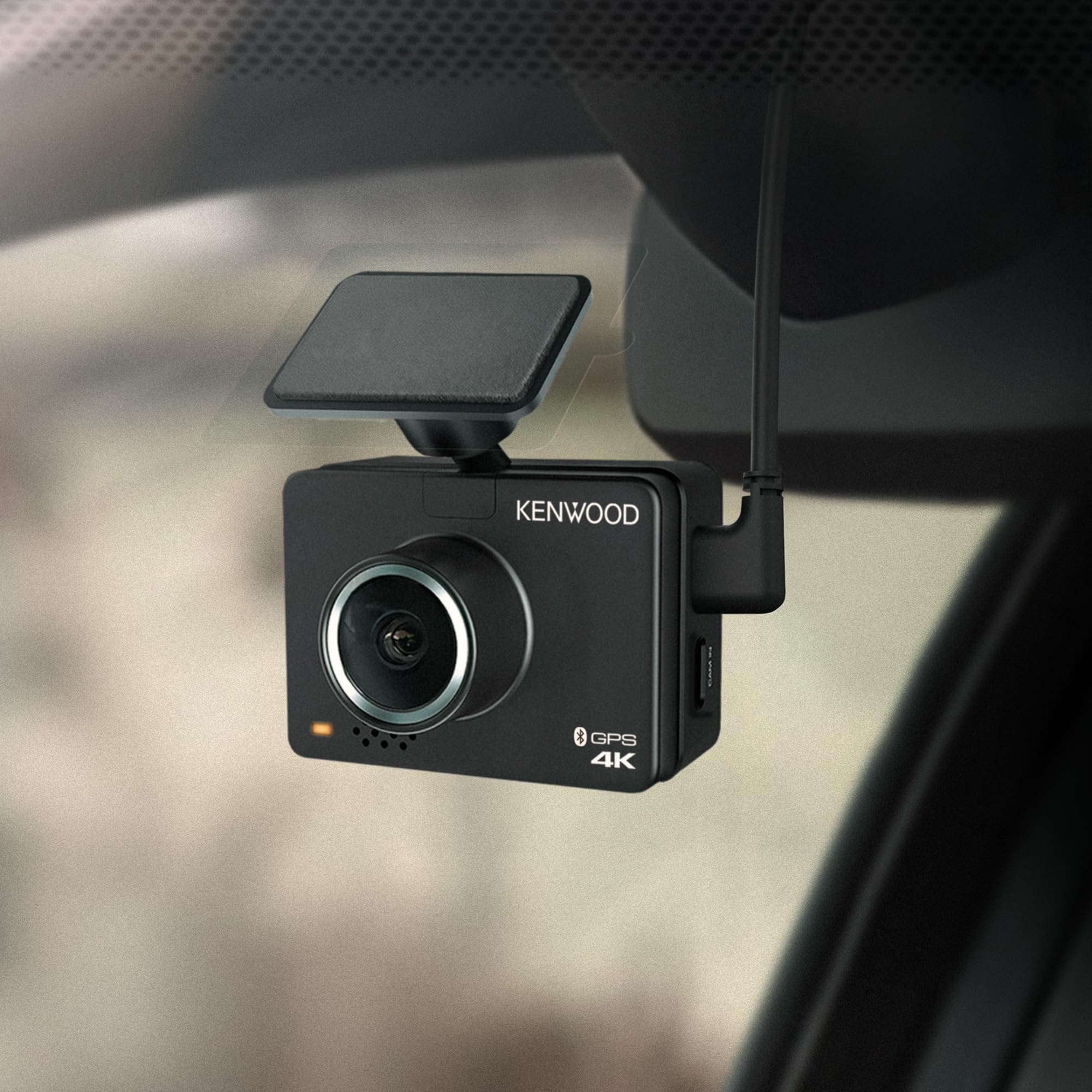 KENWOOD DRV-A610WDP Dash Cam Front and Rear with GPS, 4K/2K Dash Camera for Cars, Trucks & RVs, Bluetooth & WiFi Support, Loop Recording, G Sensor, Motion Detection, Includes 64GB Micro SD Card
