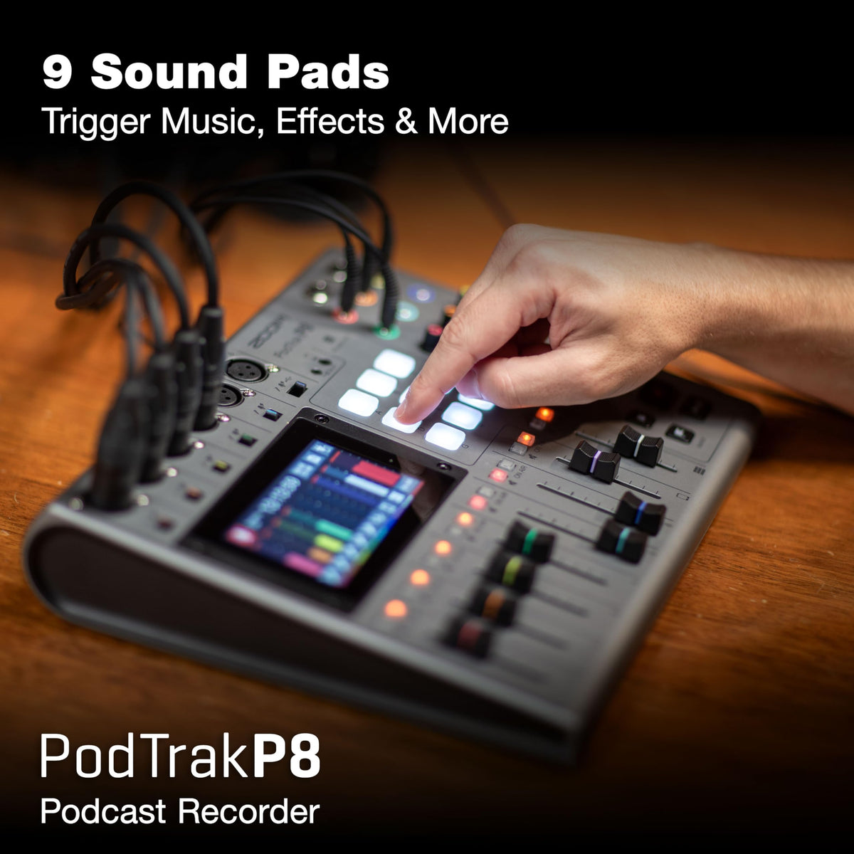 Zoom PodTrak P8 Podcast Recorder With USB Audio Interface
