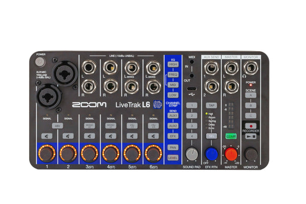 Zoom ZL6 LiveTrak L-6 10-Channel Mixer/Recorder