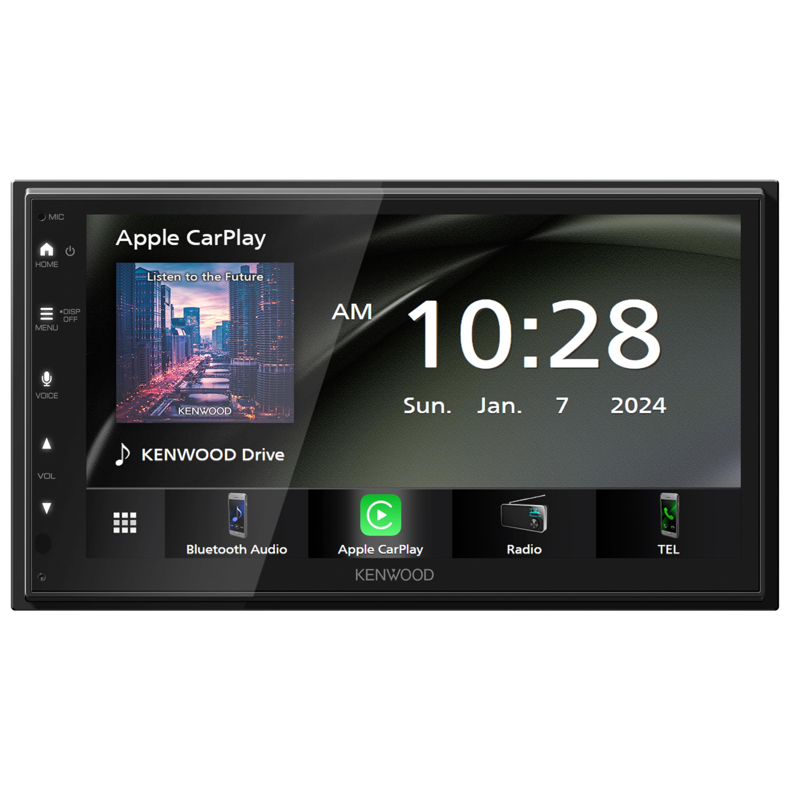 KENWOOD DMX4710S Digital Car Stereo (50W x 6-Ch), Apple CarPlay & Android Auto Compatible, Bluetooth-Enabled Head Unit with 6.8