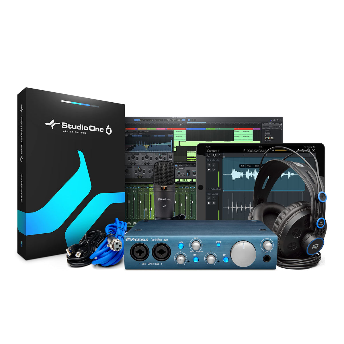 PreSonus AUDIOBOX ITWO STUDIO USB Recording Bundle