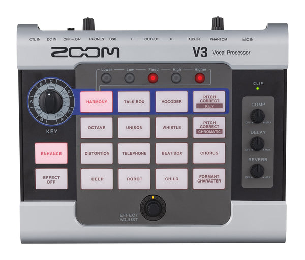 Zoom V3 Vocal Processor with USB Audio Interface