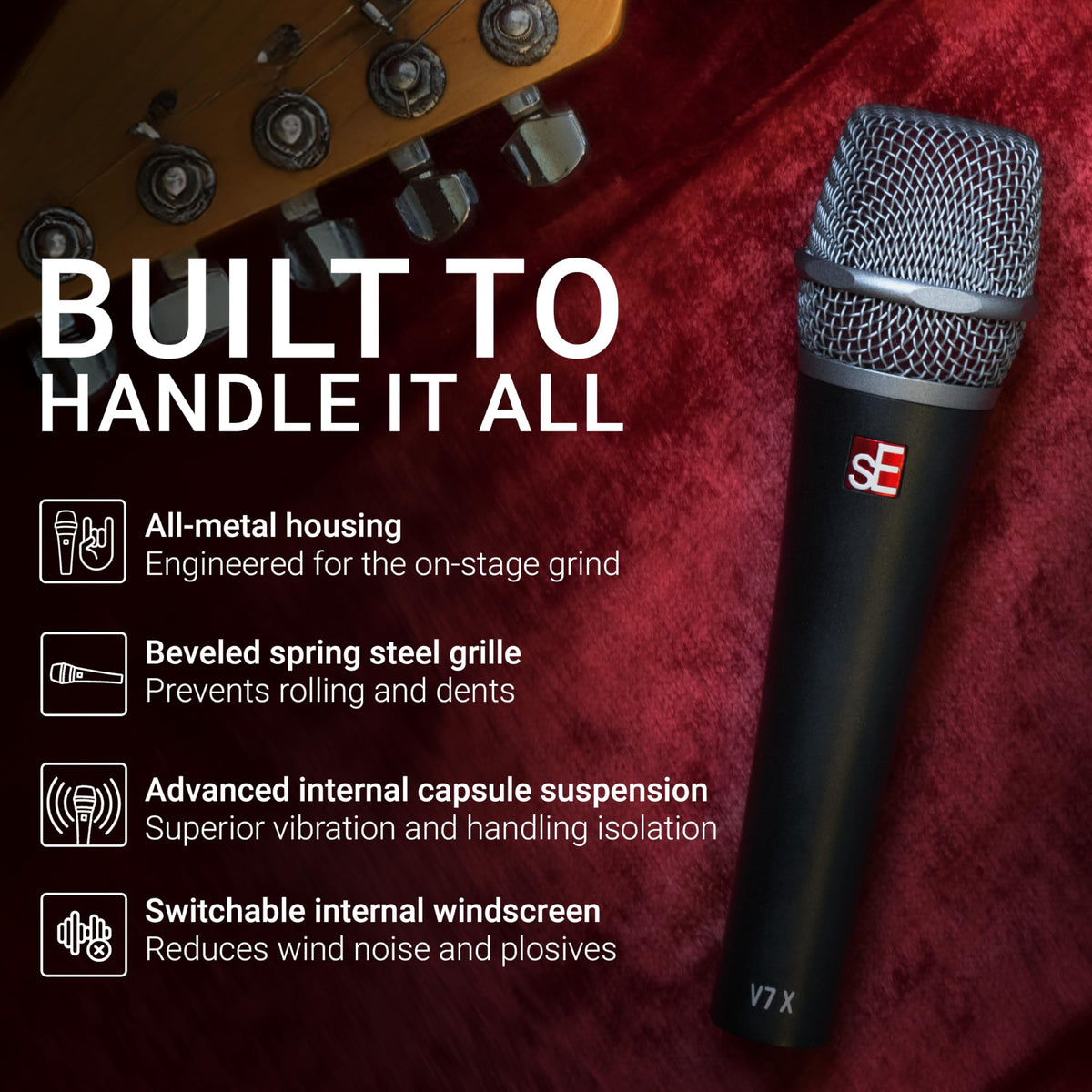 sE Electronics V7 X Dynamic Instrument Microphone