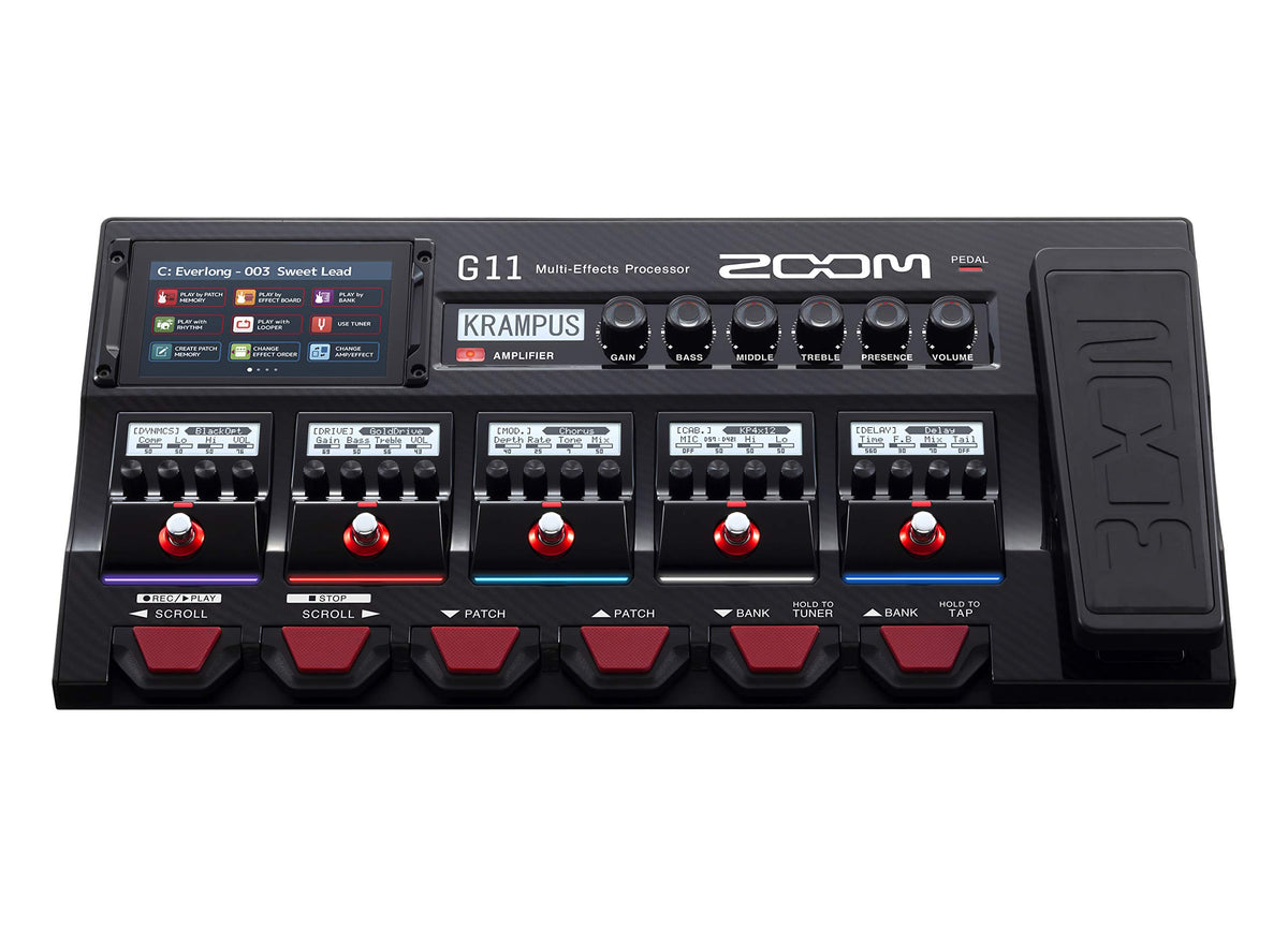 Zoom G11 Guitar Multi-Effects Processor with Expression Pedal