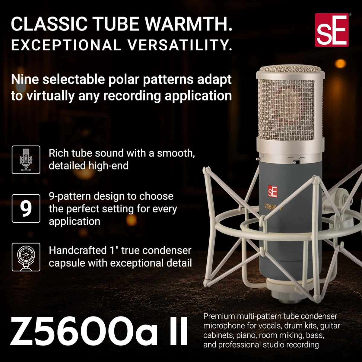 sE Electronics Z5600a II Tube Condenser Microphone