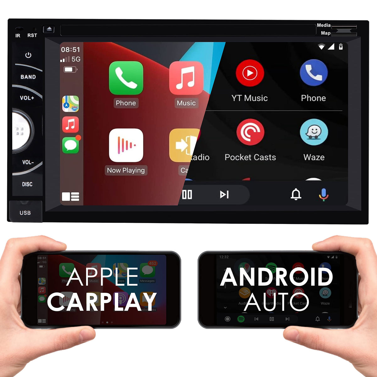 Gravity VGR-D96CP 6.5" Double DIN DVD Car Stereo