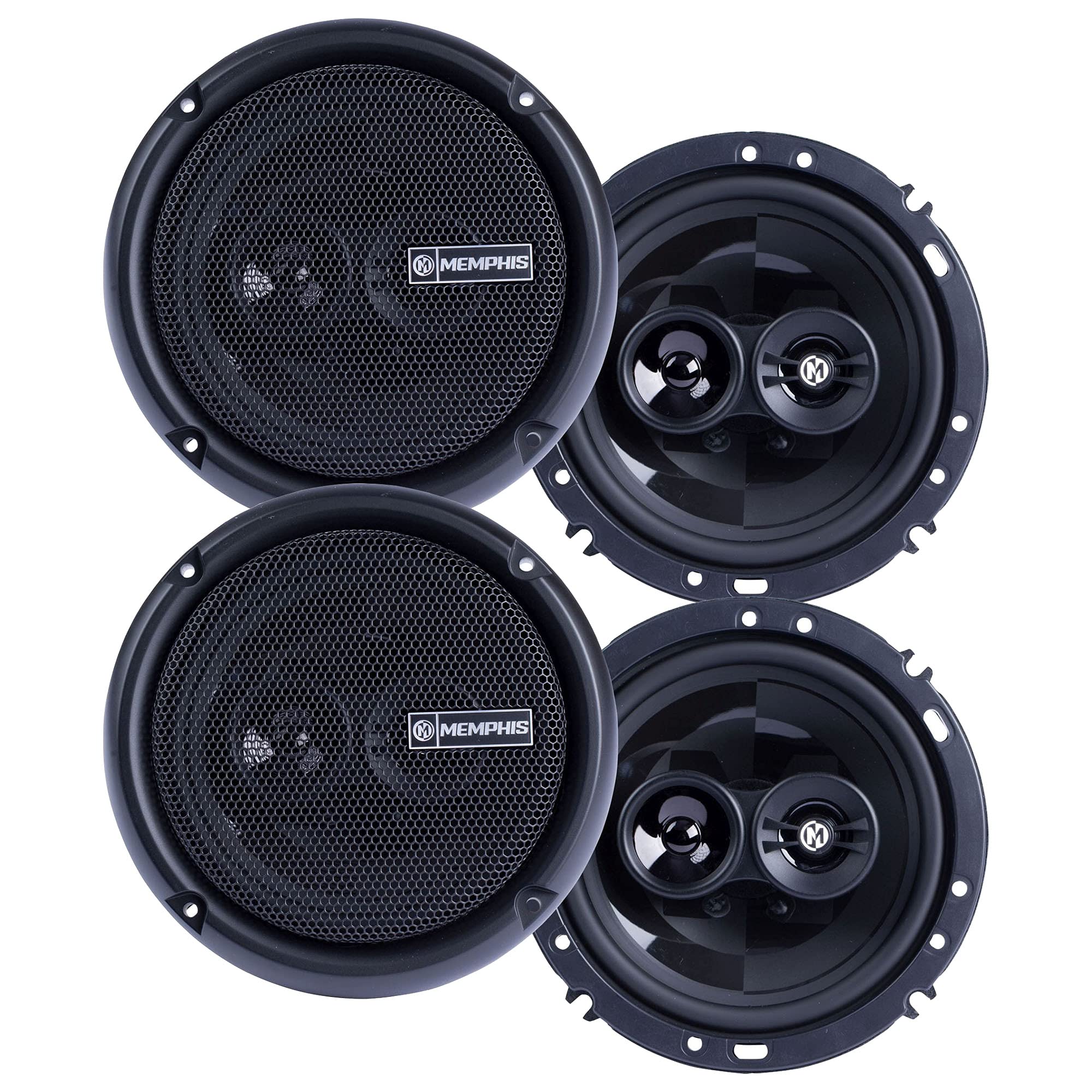 Memphis Audio Speaker Bundle: 2 Pairs of PRX603 Power Reference Series 6.5