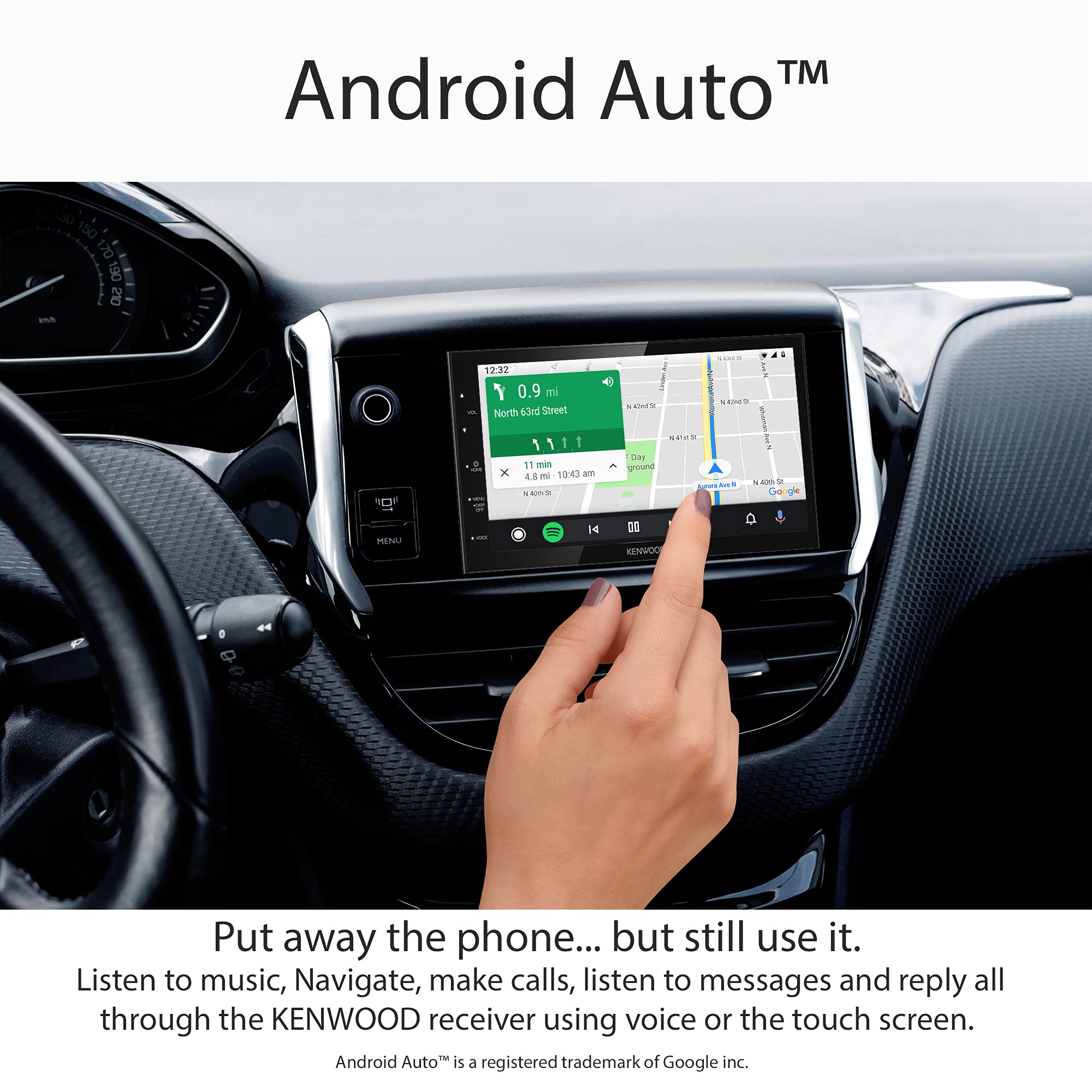 Kenwood DMX47S Digital Car Multimedia Player, 6.8