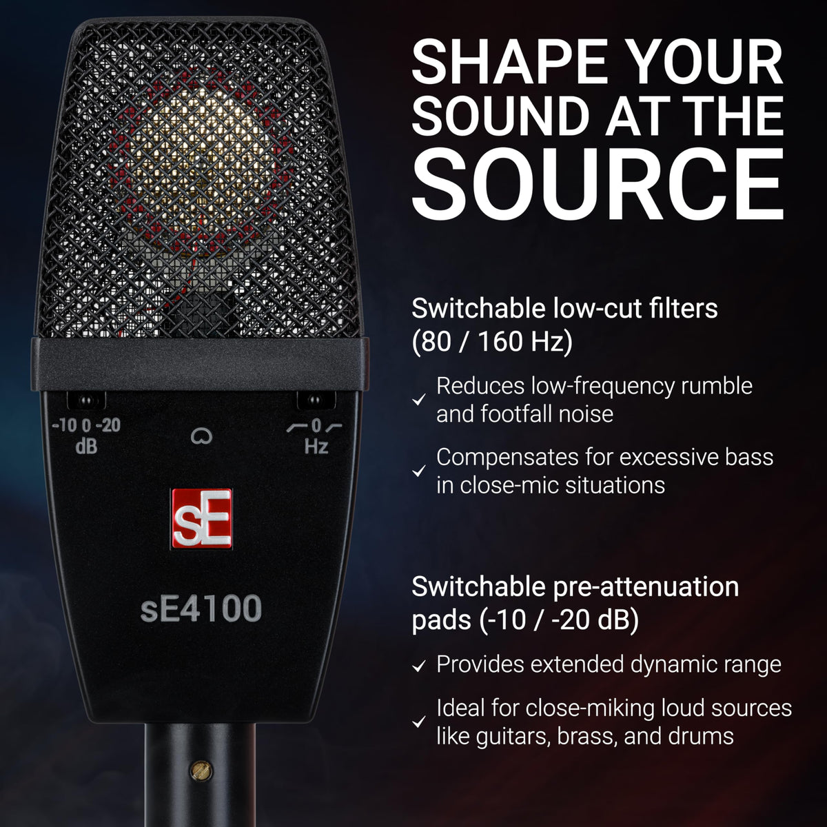 sE Electronics sE4100 Matched Pair Condenser Microphones