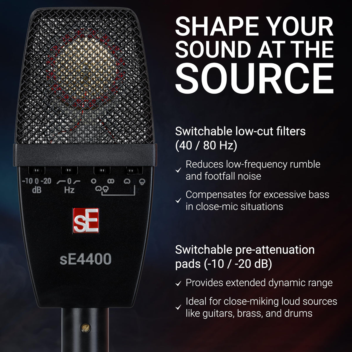 sE Electronics sE4400(P) Matched Pair Condenser Microphones