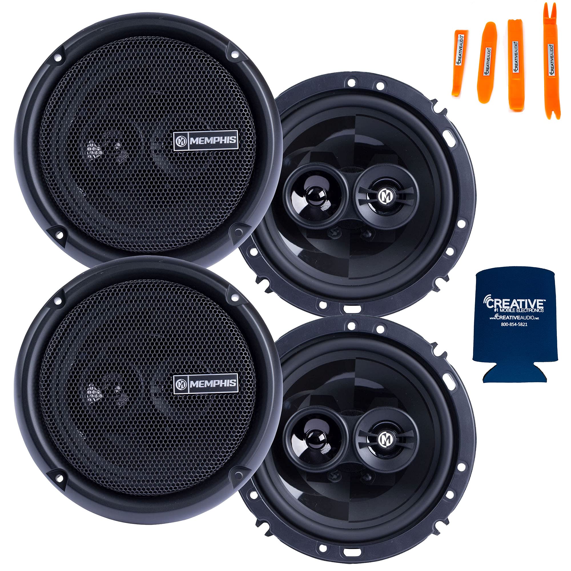 Memphis Audio Speaker Bundle: 2 Pairs of PRX603 Power Reference Series 6.5