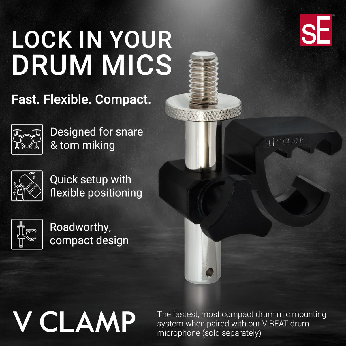 sE Electronics V CLAMP Drum Microphone Mount