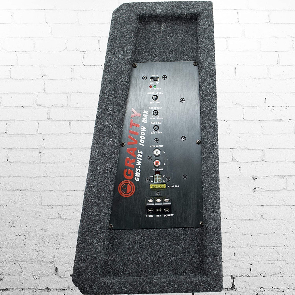 Gravity GWS-W12S 12" Powered Slim Subwoofer