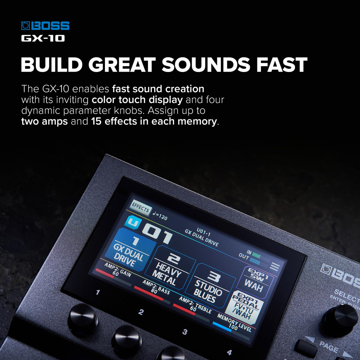 BOSS GX-10 Guitar & Bass Effects Processor