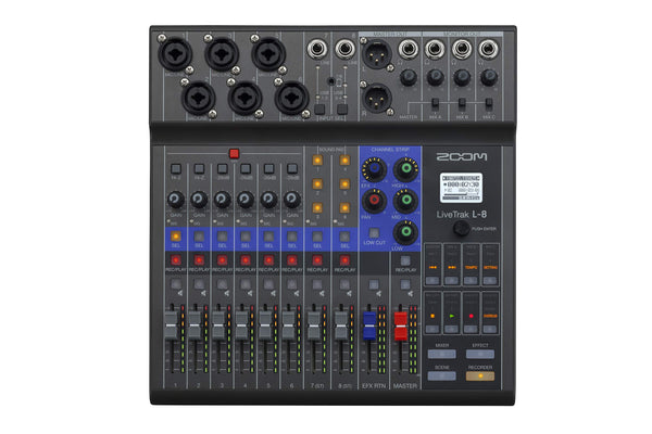 Zoom LiveTrak L-8 Digital Mixer and Multitrack Recorder