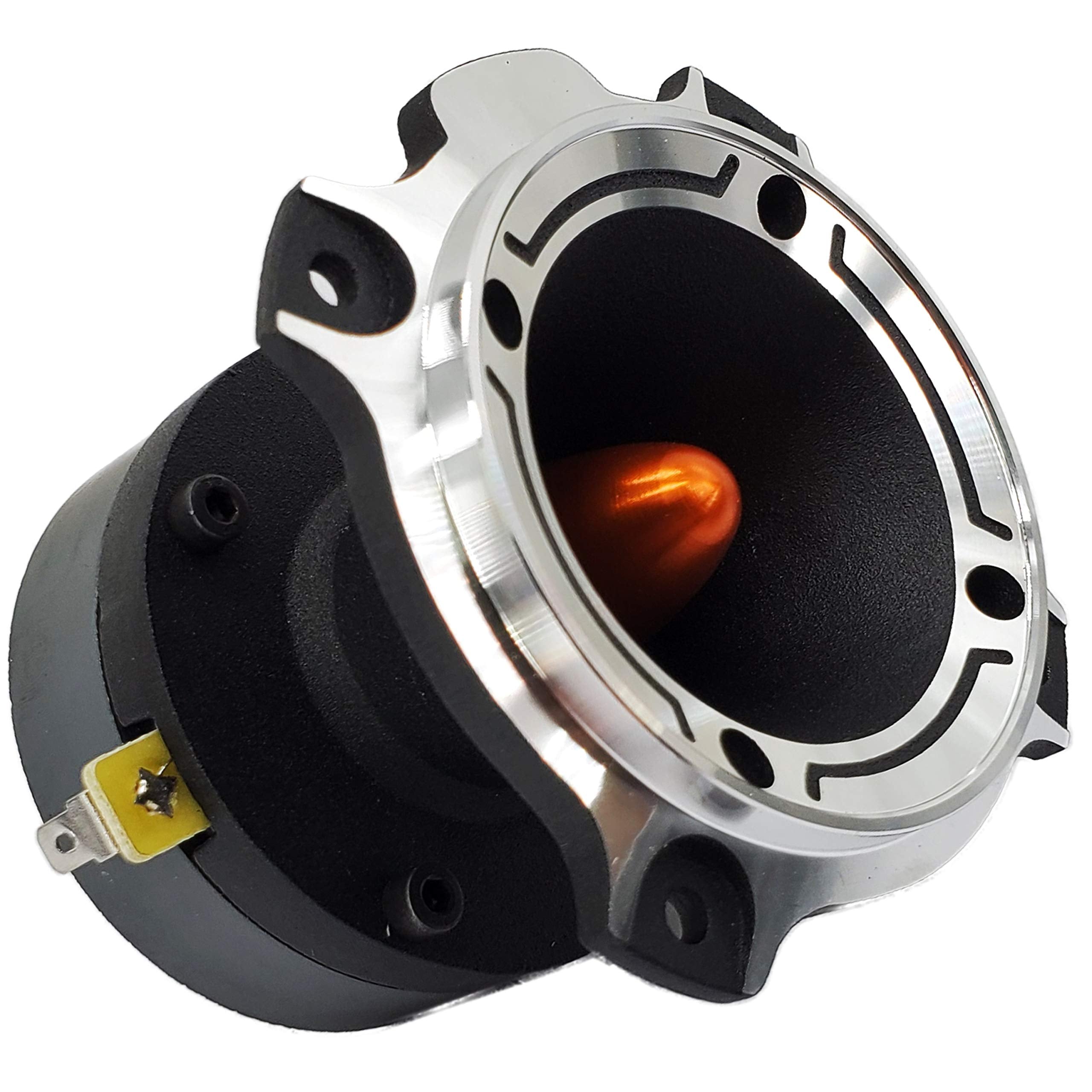 Gravity Pro Warzone Series 6.5” Inches 1000 Watts Peak Power Mid-Range Speaker for Car (2 Speakers) with Heavy Duty Titanium 1200 Watts Super Tweeter (2 Tweeters)