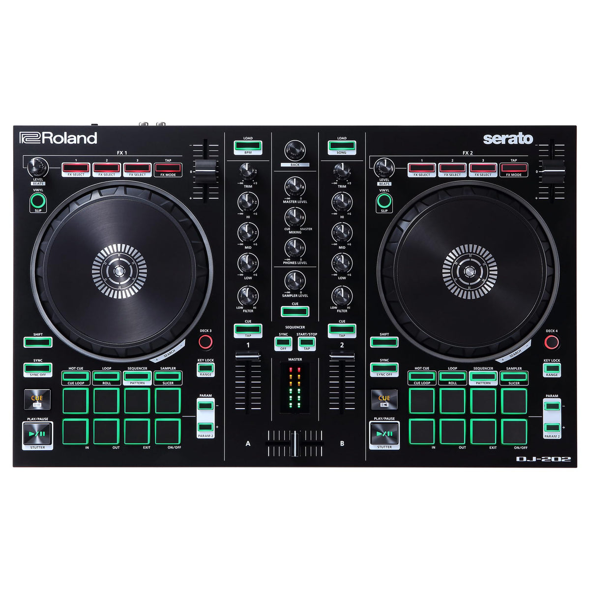 Roland DJ-202 Compact 2-Channel DJ Controller