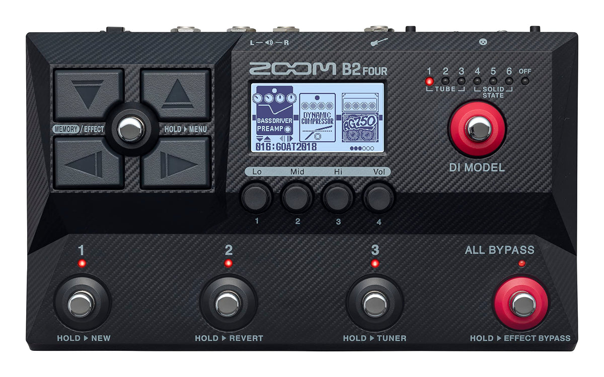 Zoom B2 FOUR Bass Multi-Effects Processor